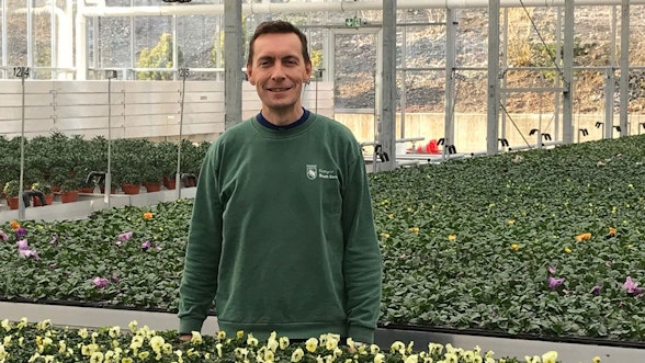 Lukas Zurbuchen, Stadtgärtnerei Bern in einem Treibhaus